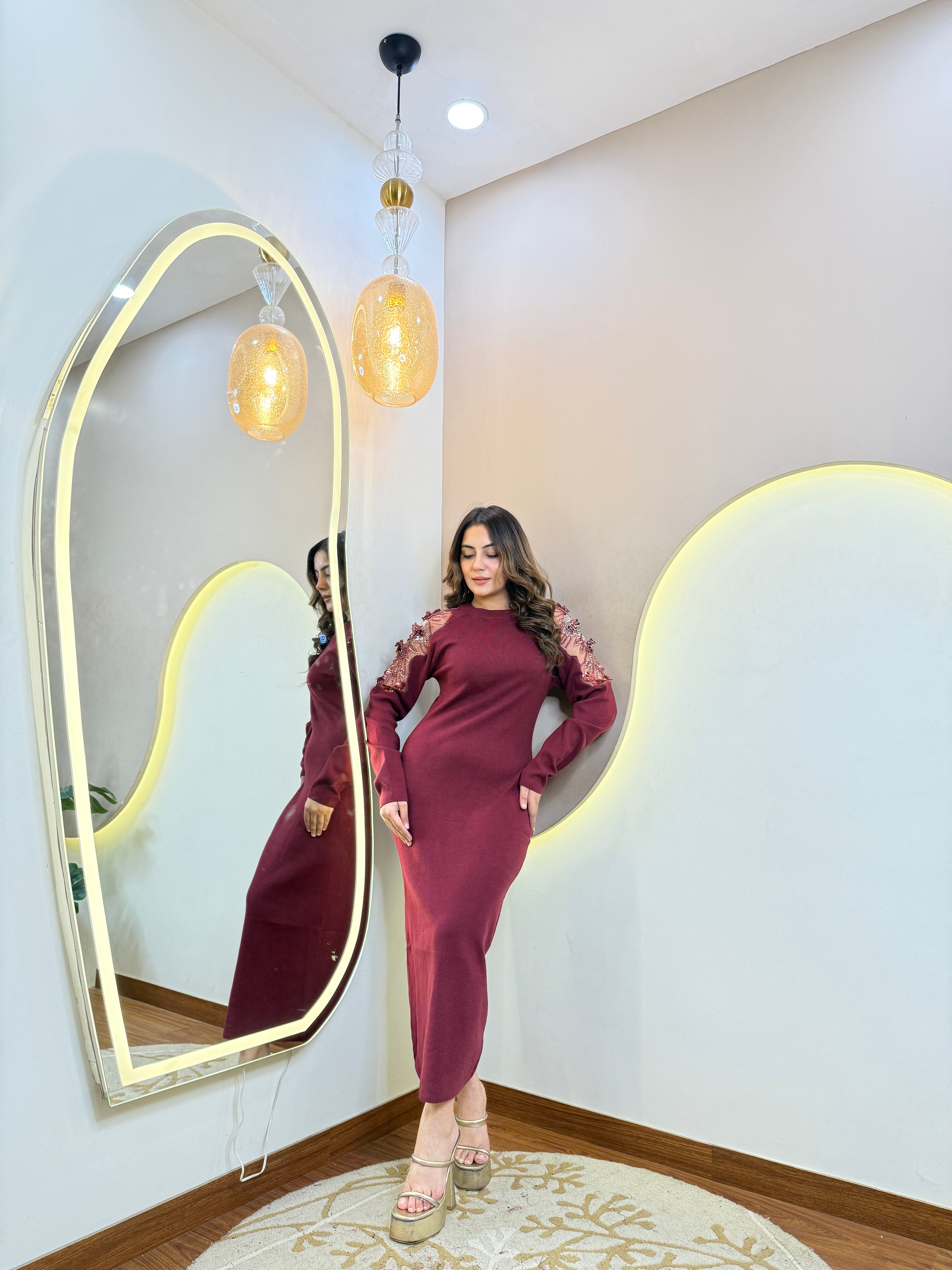 HUSNA   WOOLEN DRESS