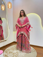 B705 Kaftan Sharara Set