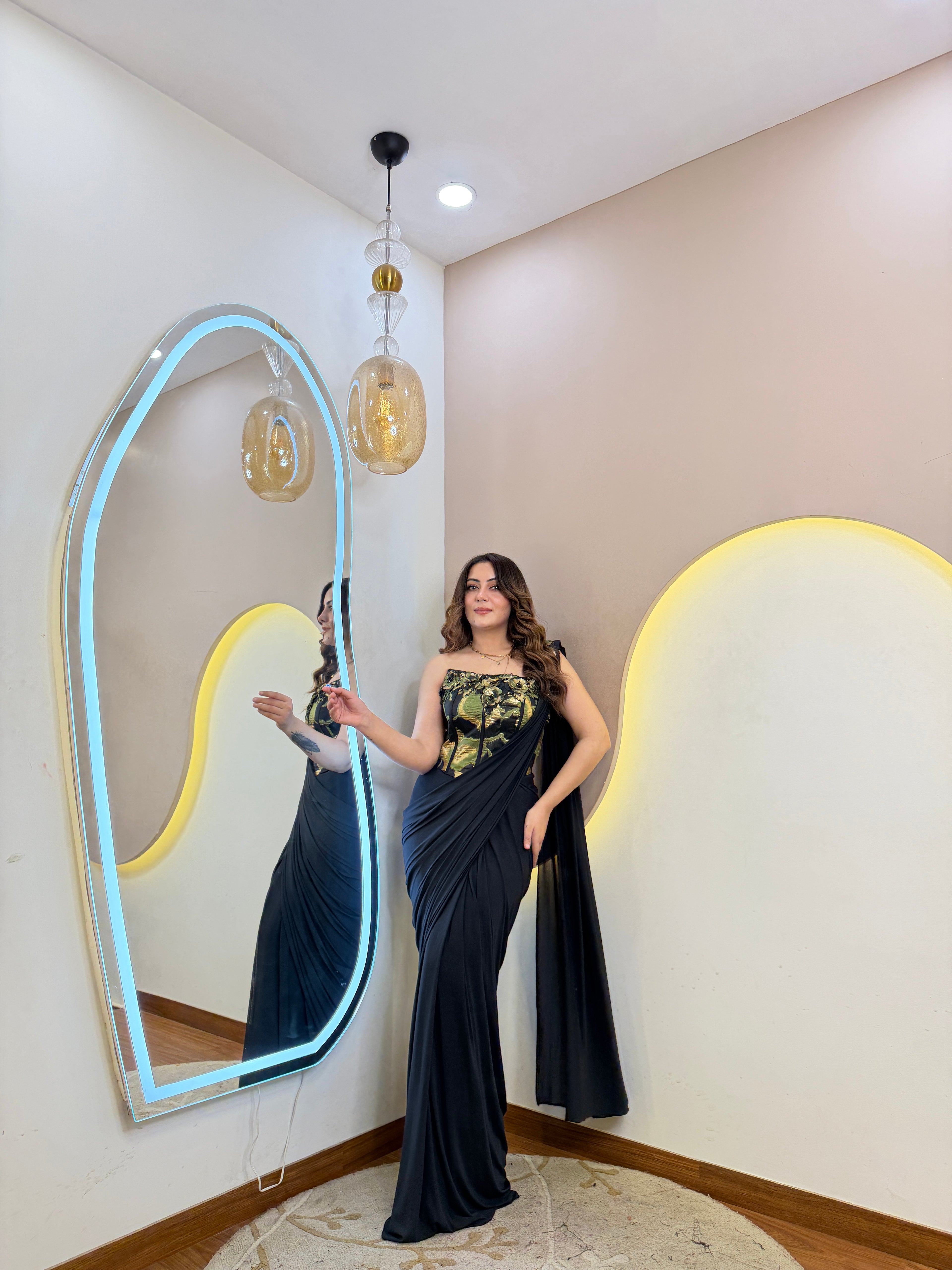 PARTY WEAR DRAPE SAREE