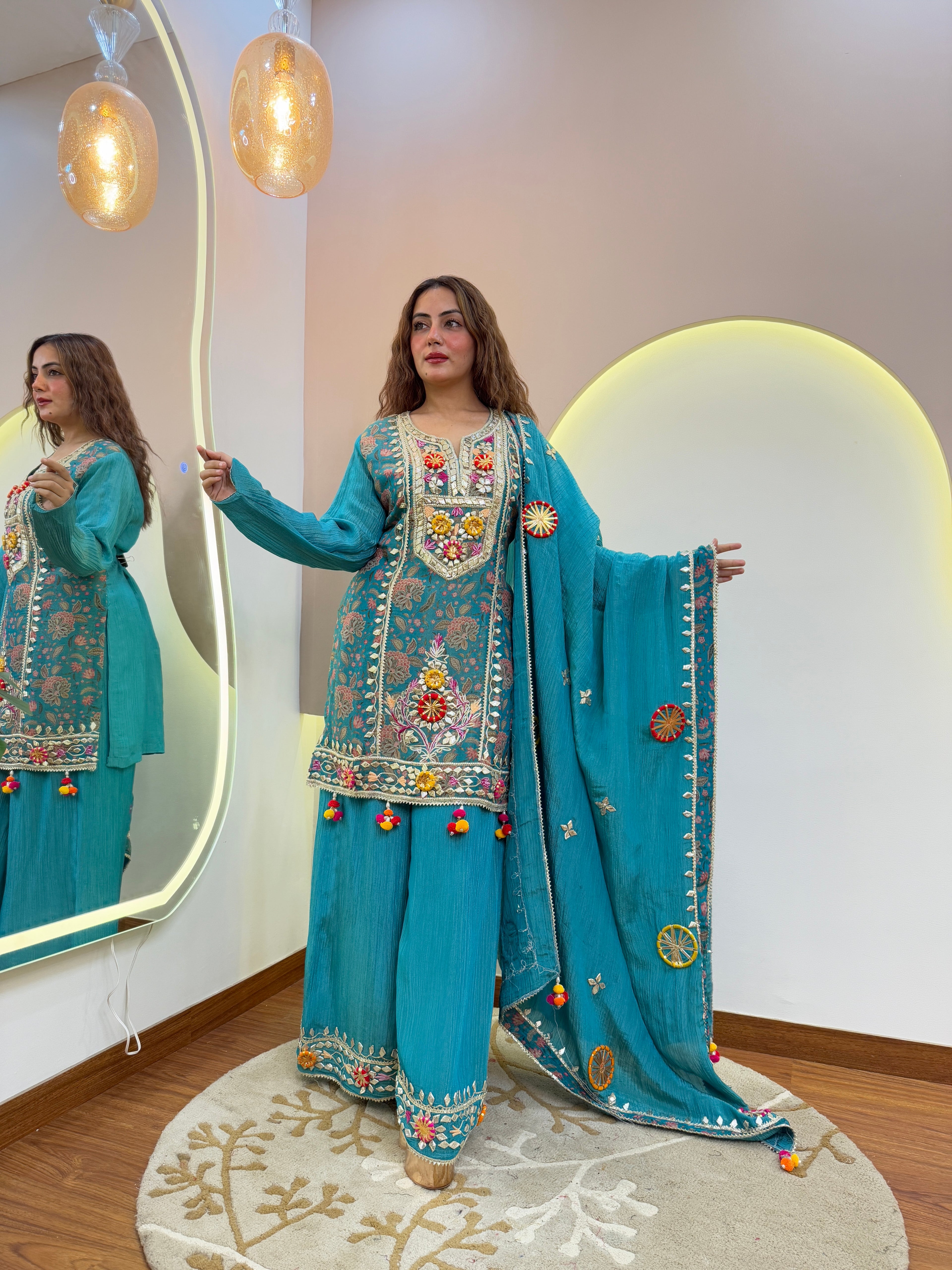 3Pc  Sharara  Set