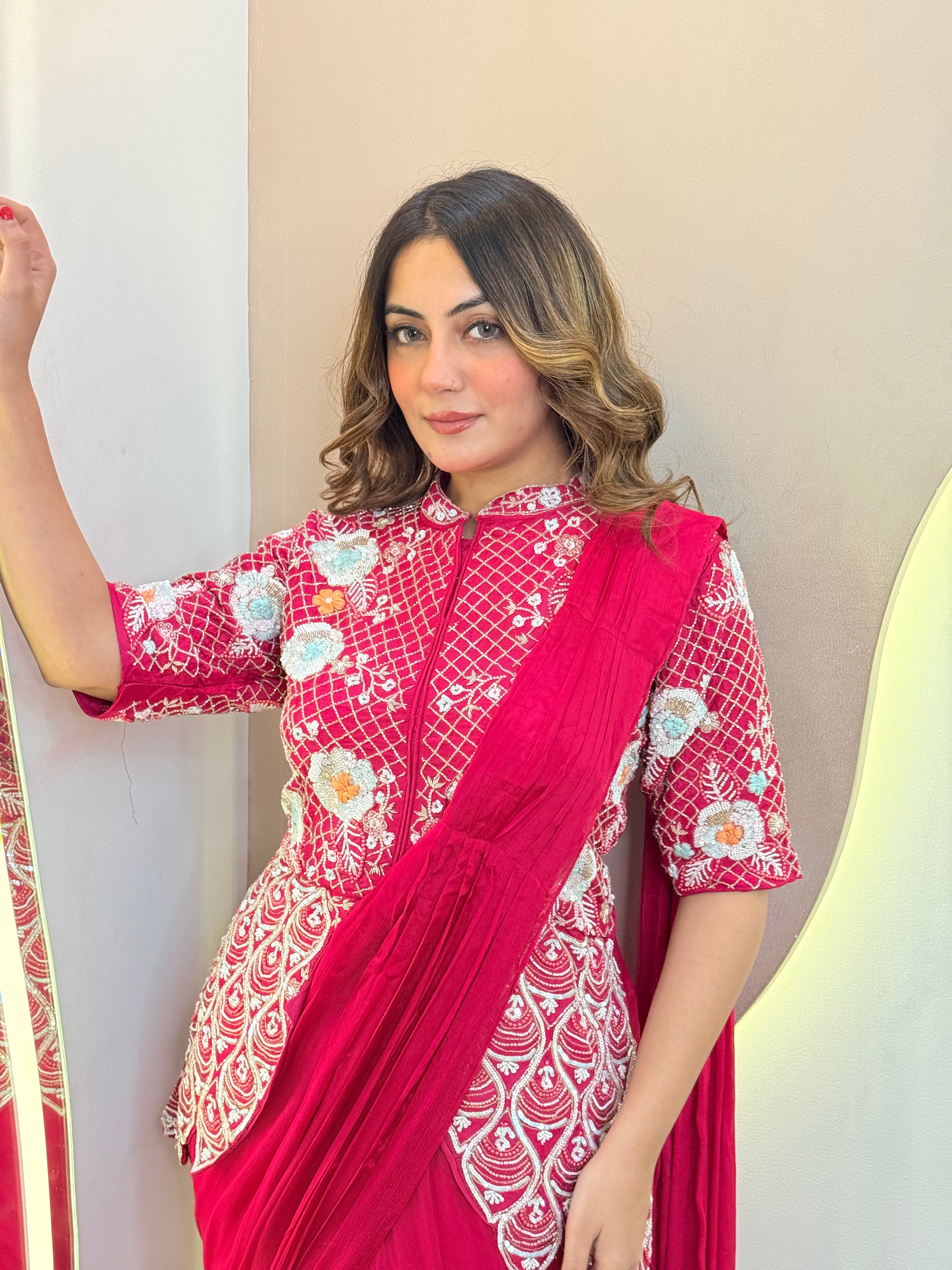 "SHANVI   " DRAPE SAREE