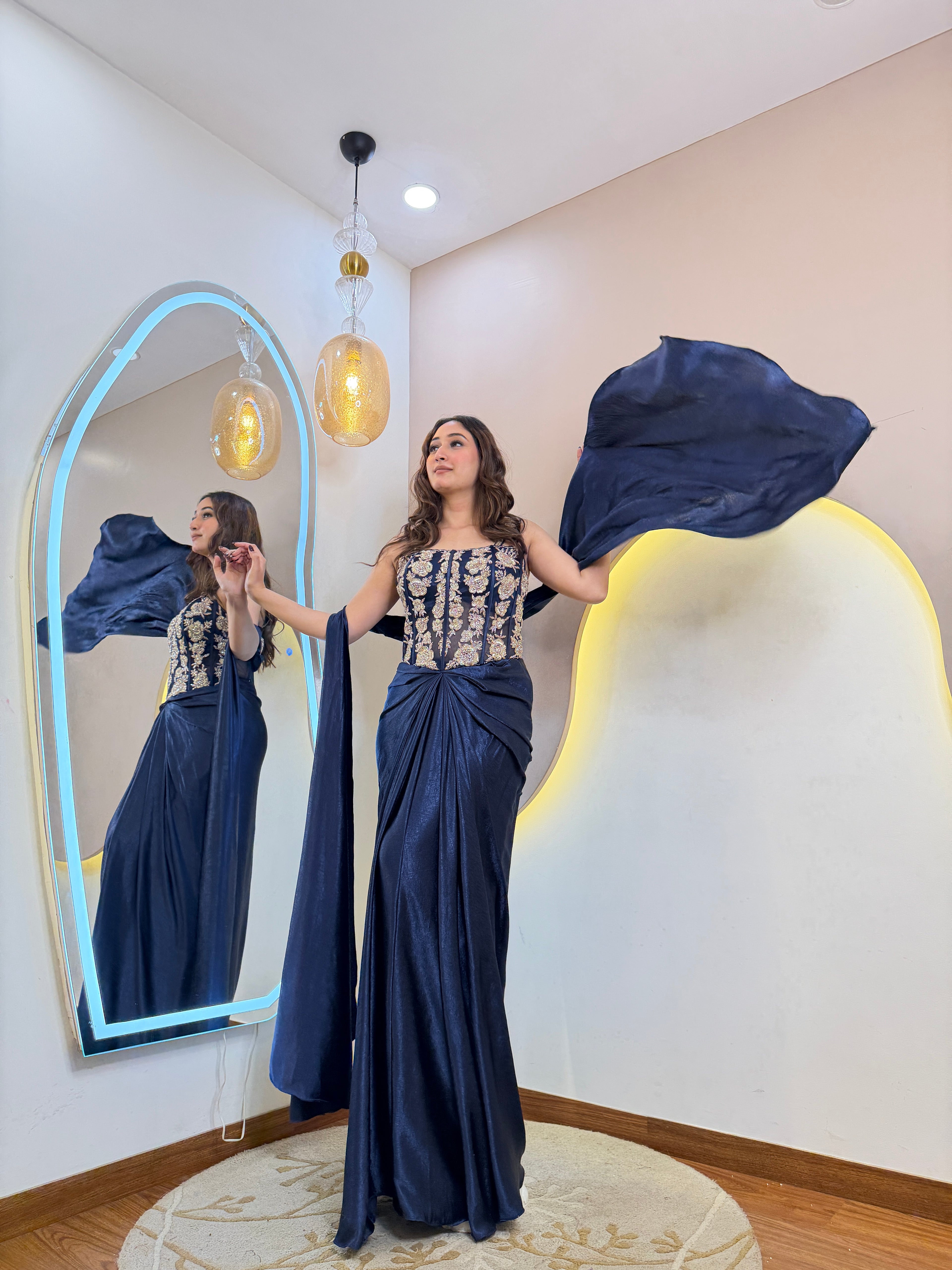 D368 PARTY WEAR 3-PIECE DRESS