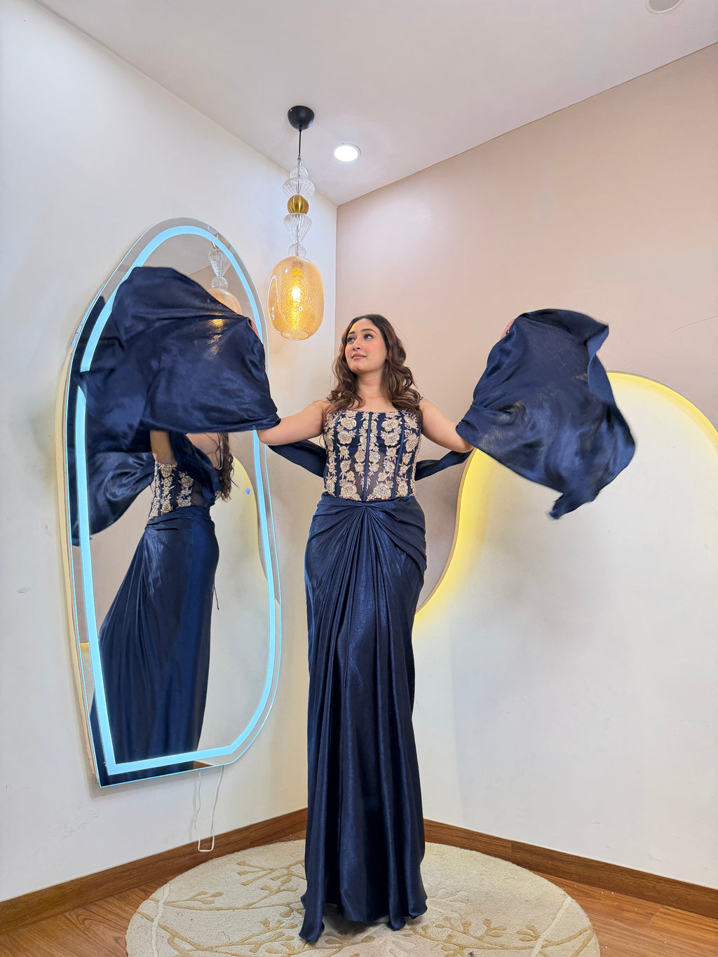 D368 PARTY WEAR 3-PIECE DRESS