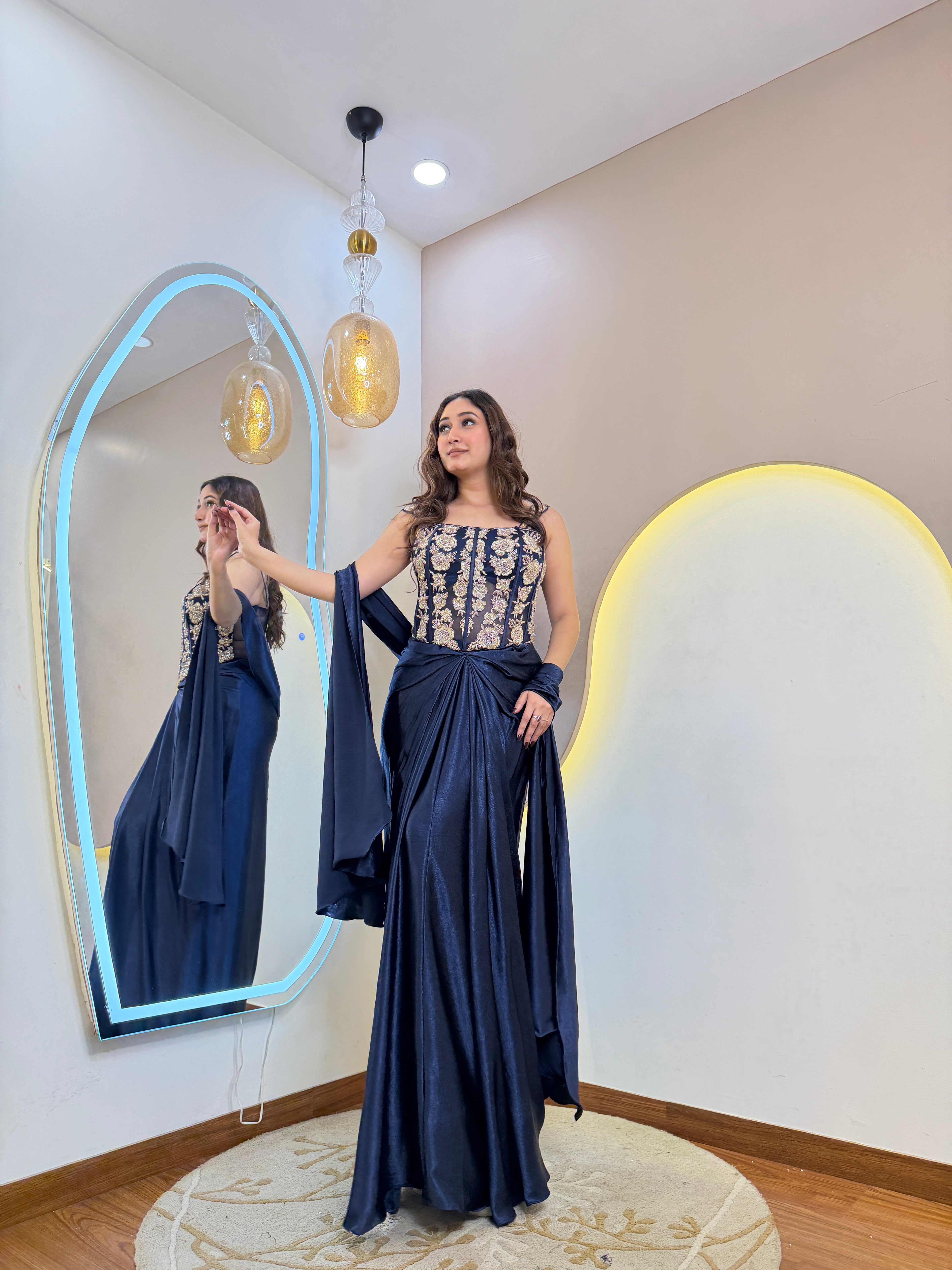 D368 PARTY WEAR 3-PIECE DRESS