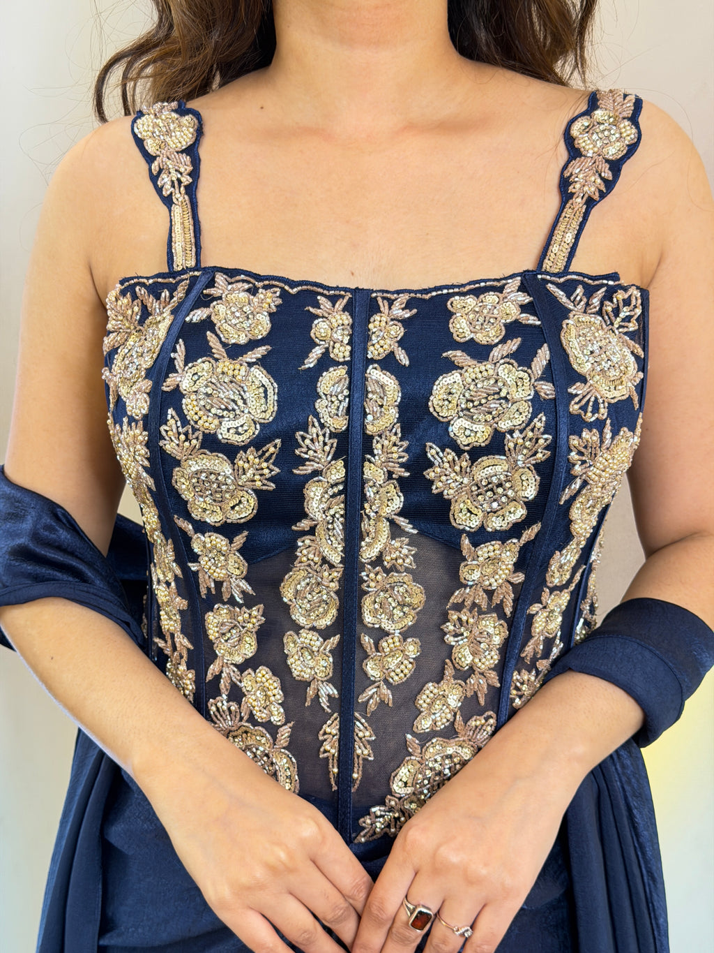 D368 PARTY WEAR 3-PIECE DRESS