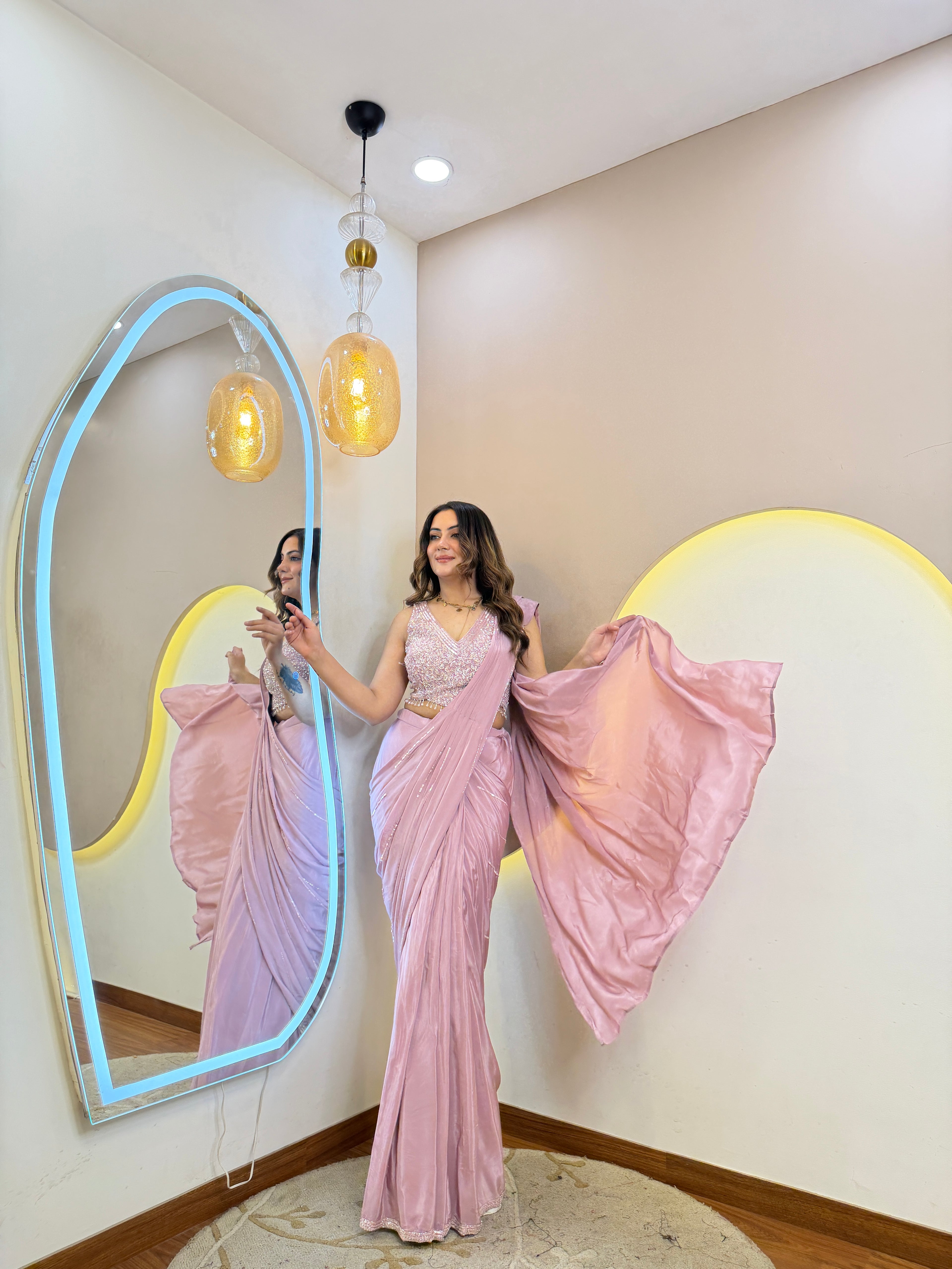 PARTY WEAR DRAPE SAREE