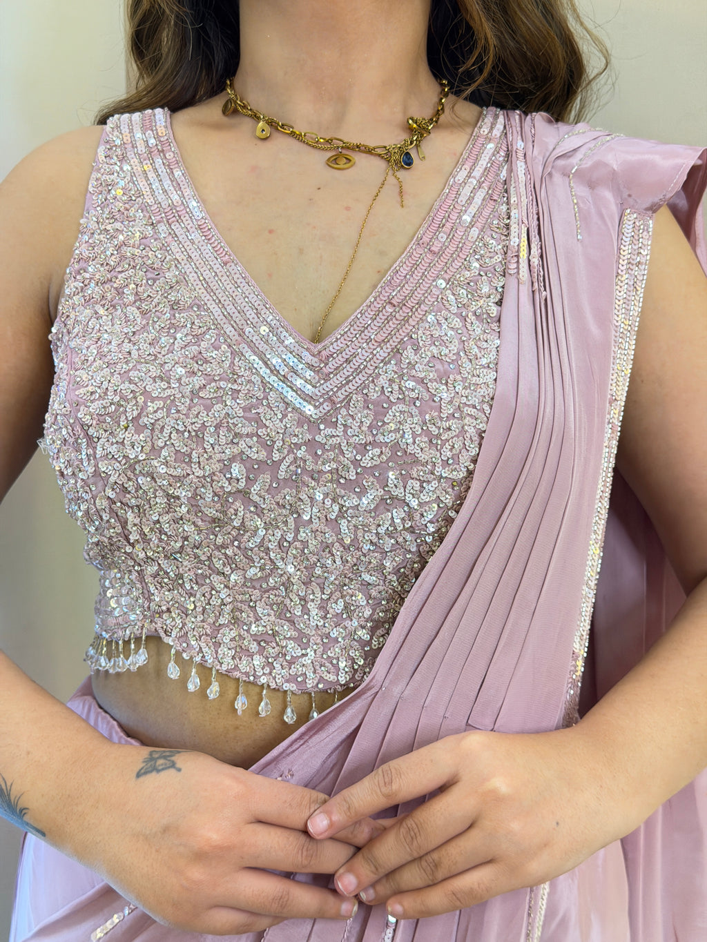 PARTY WEAR DRAPE SAREE