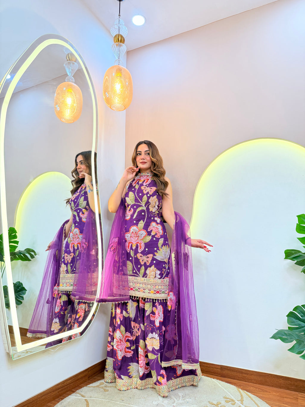 " FARIDA" SHARARA SUIT