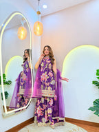 " FARIDA" SHARARA SUIT