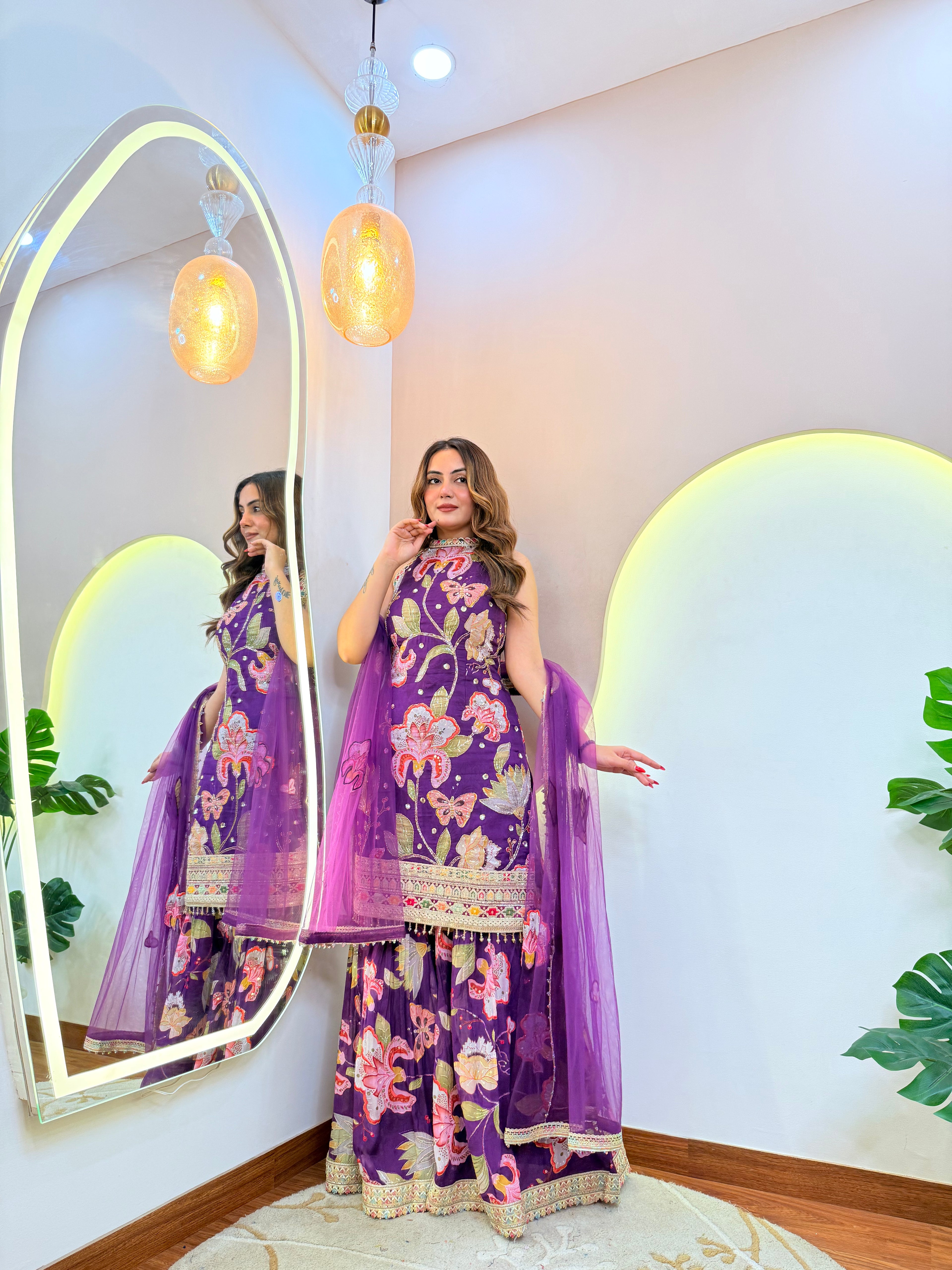 " FARIDA" SHARARA SUIT