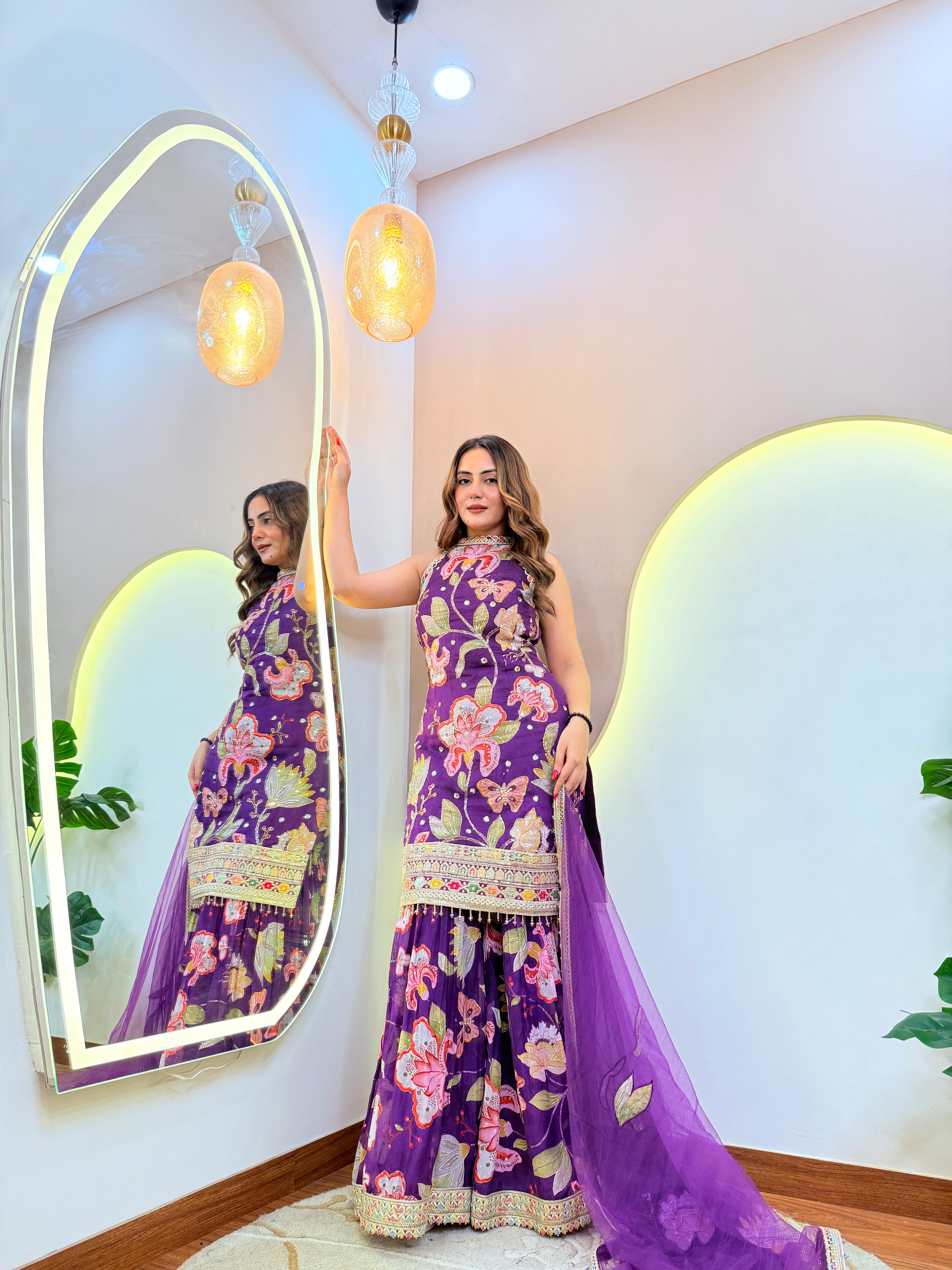 " FARIDA" SHARARA SUIT