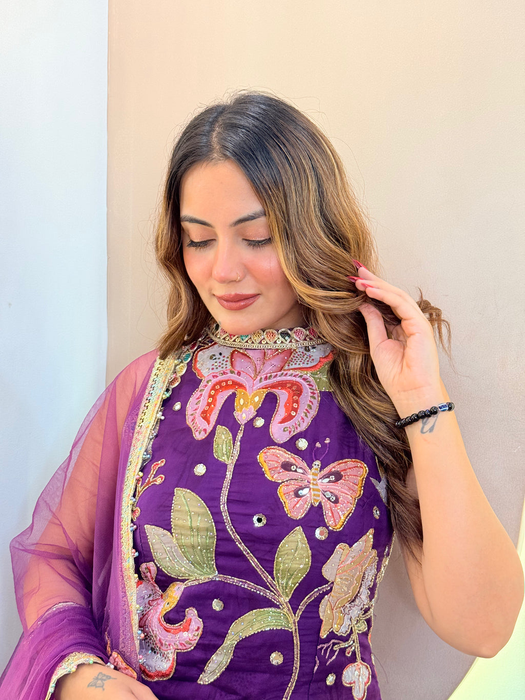 " FARIDA" SHARARA SUIT