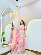 PUNJABI STYLE OUTFIT CROP TOP SKIRT