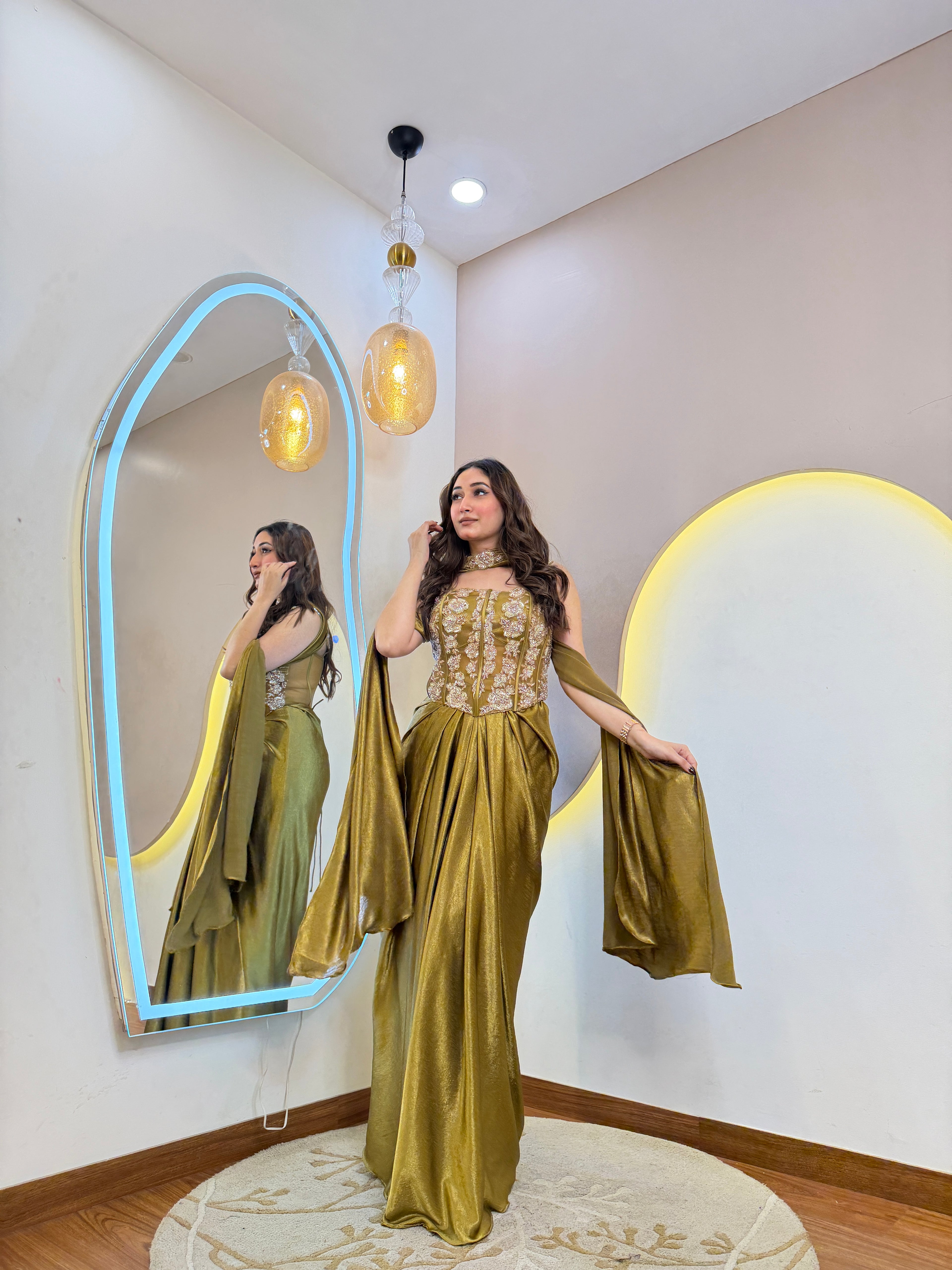 D368 PARTY WEAR 3-PIECE DRESS