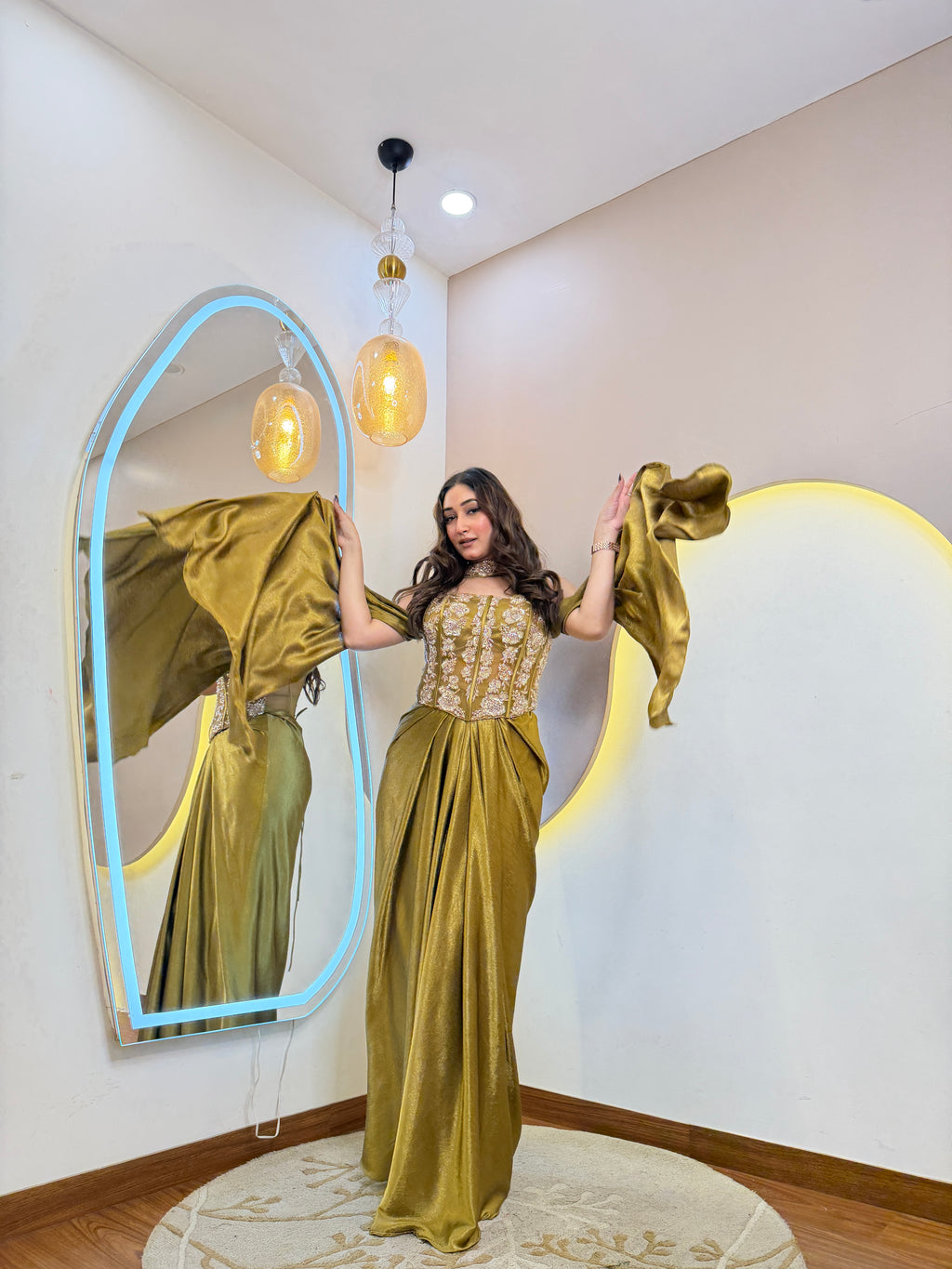 D368 PARTY WEAR 3-PIECE DRESS