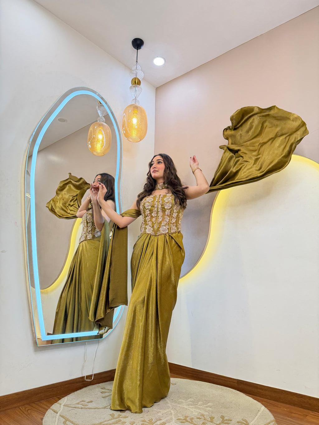 D368 PARTY WEAR 3-PIECE DRESS