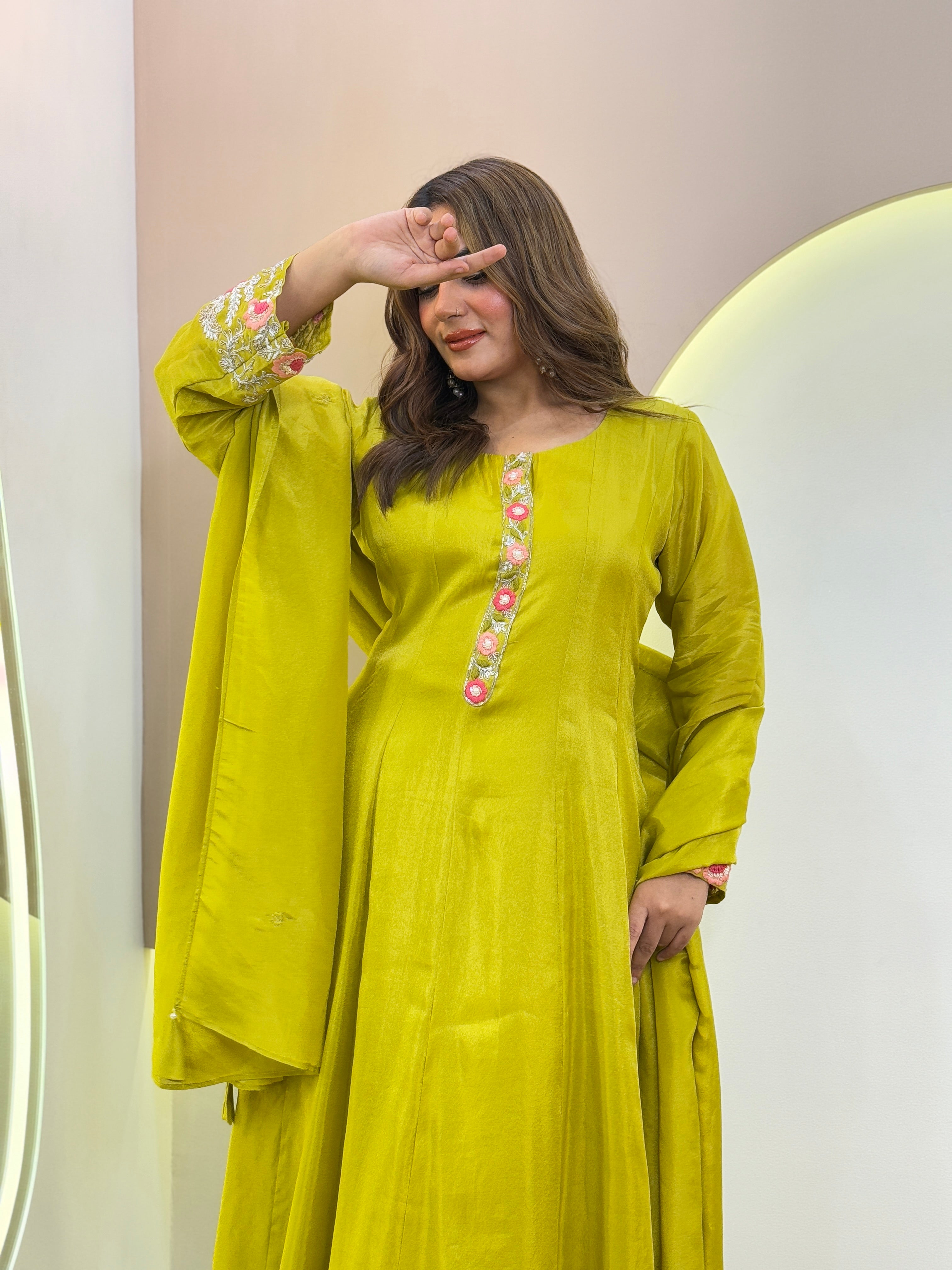 B583 3pc Anarkali set