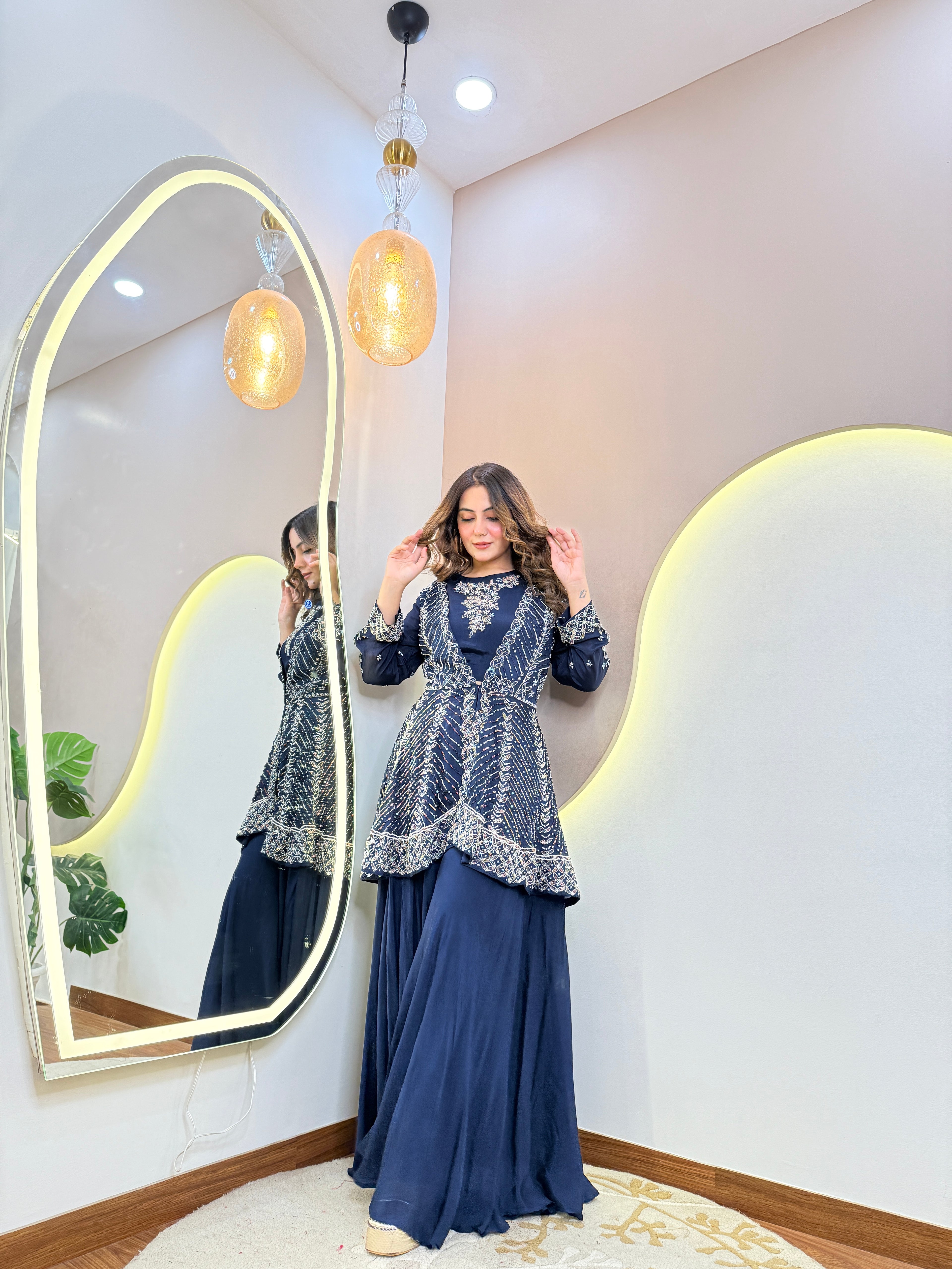 "AATIFA"  CORD SET JECKET STYLE