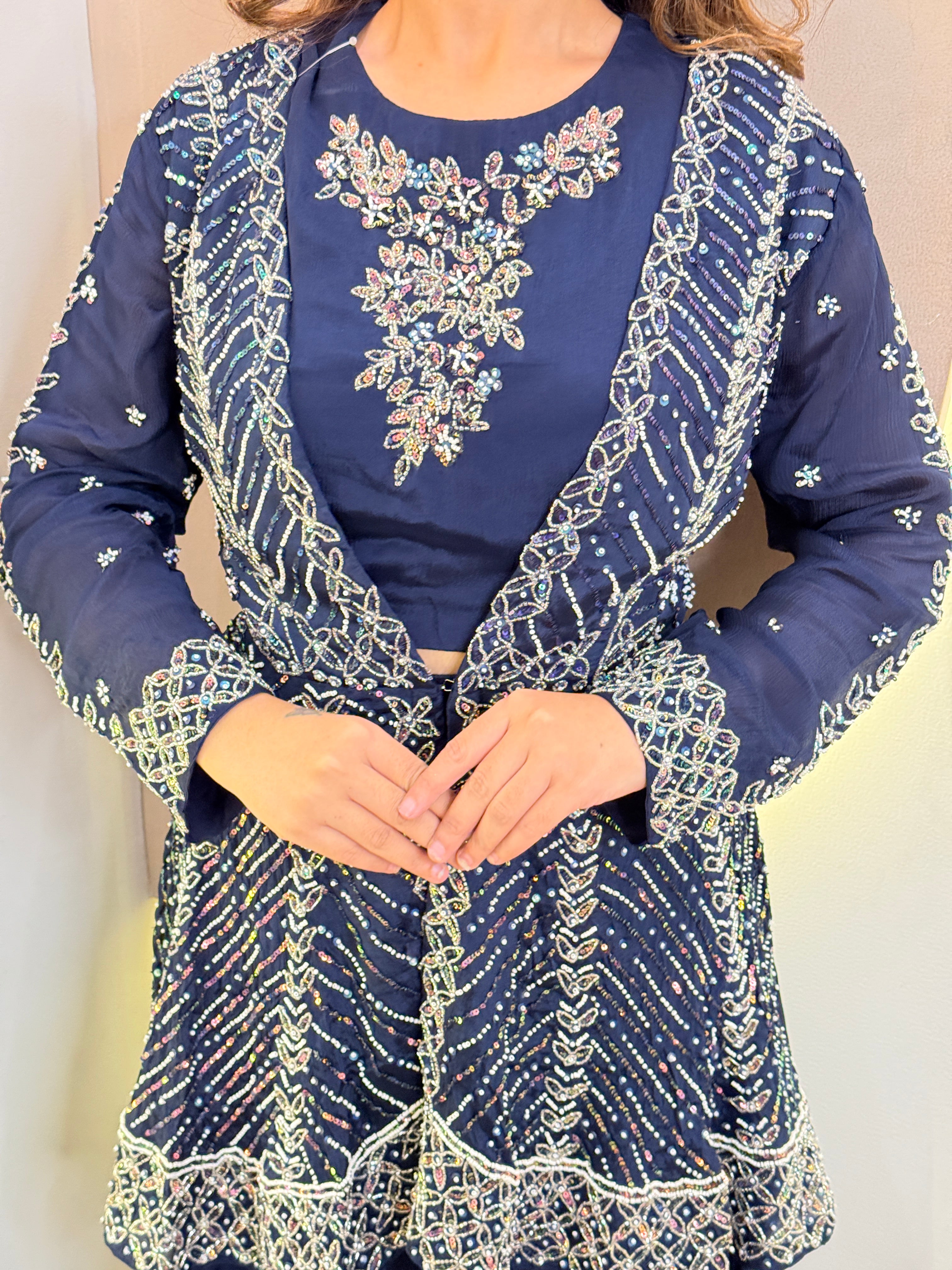 "AATIFA"  CORD SET JECKET STYLE