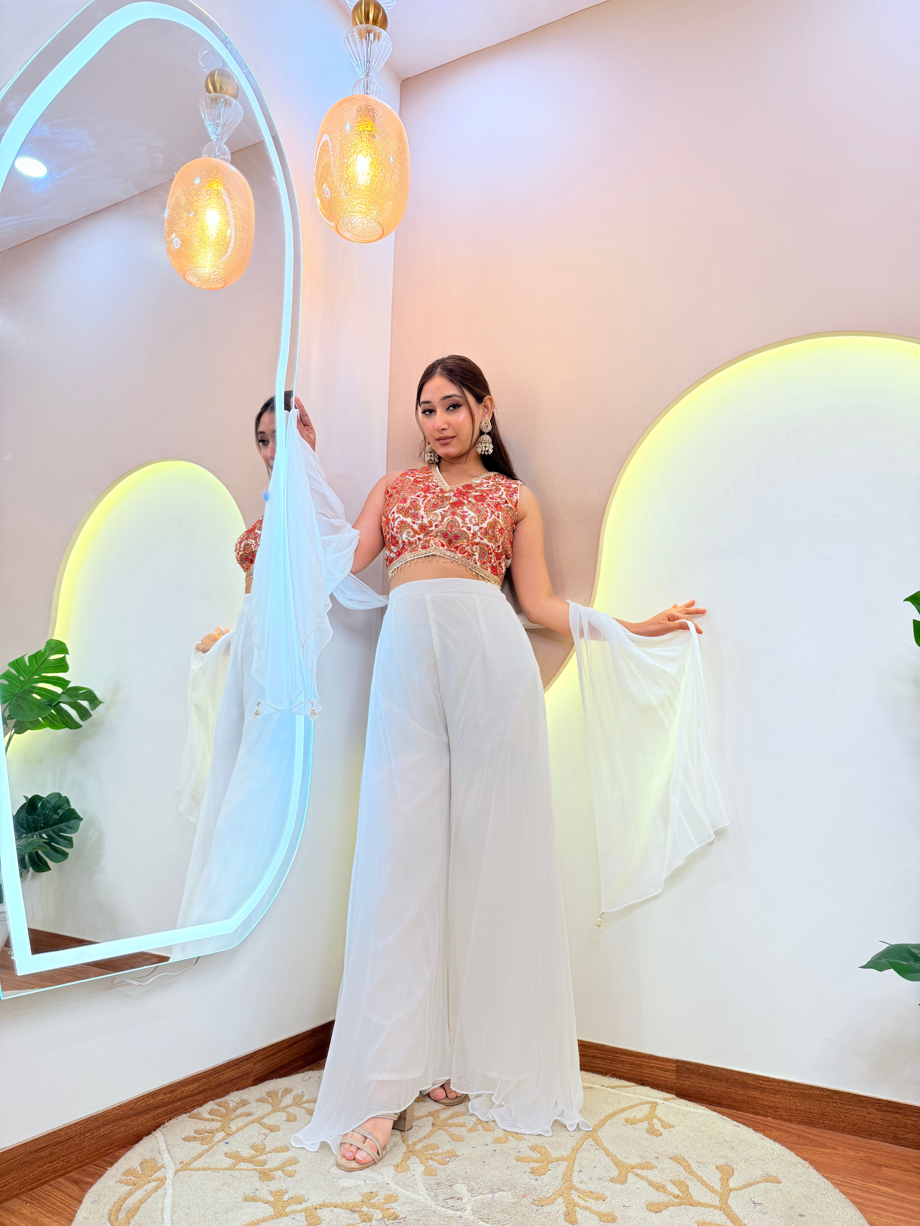 "NAGMA" Crop Top Set