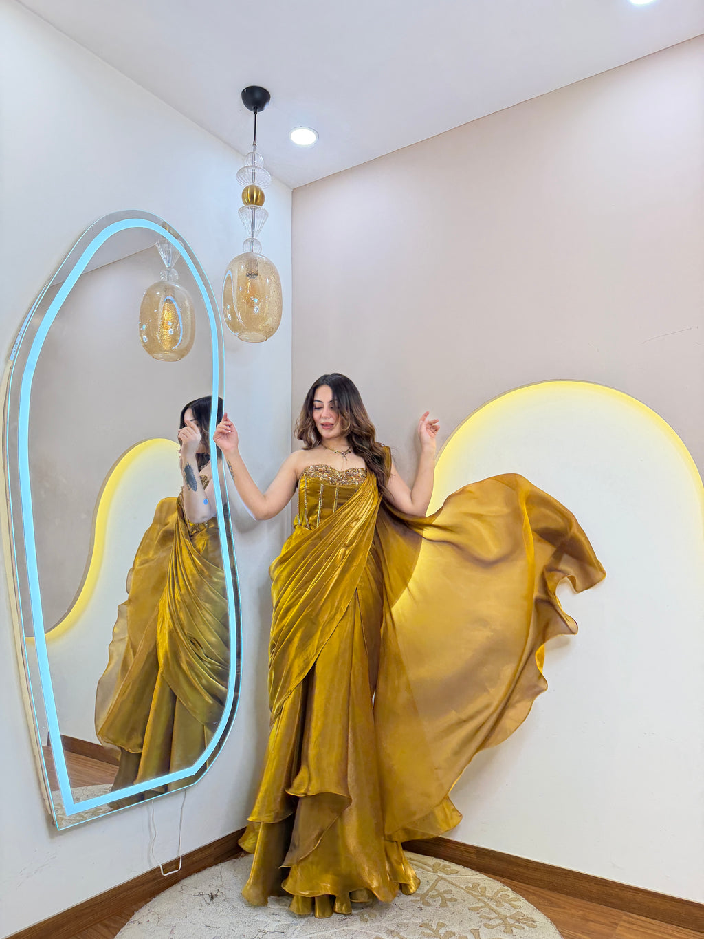 PARTY WEAR DRAPE SAREE