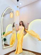 CORD SET OUTFIT" DRAPE SAREE