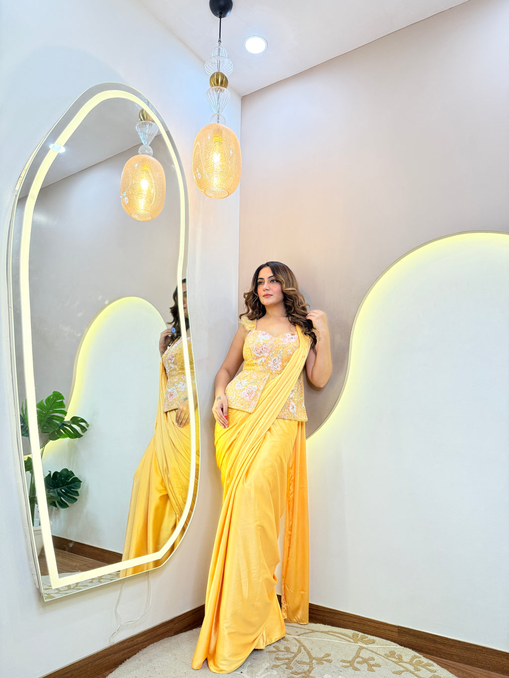 CORD SET OUTFIT" DRAPE SAREE