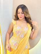 CORD SET OUTFIT" DRAPE SAREE