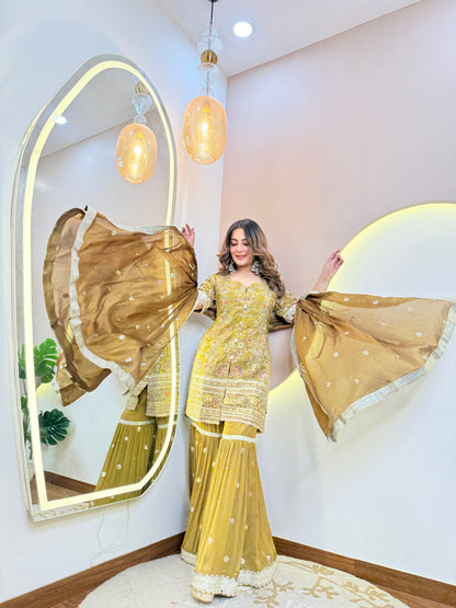 "MEHNDI GREEN OUTFIT" PARTYWEAR SUIT