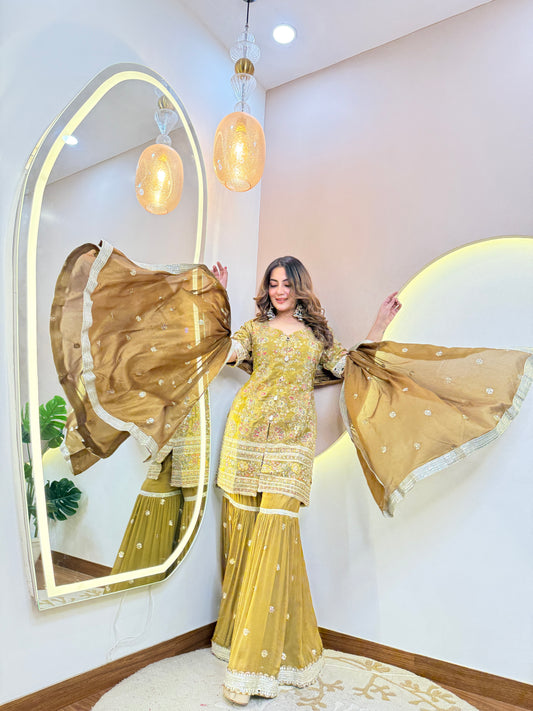 "MEHNDI GREEN OUTFIT" PARTYWEAR SUIT
