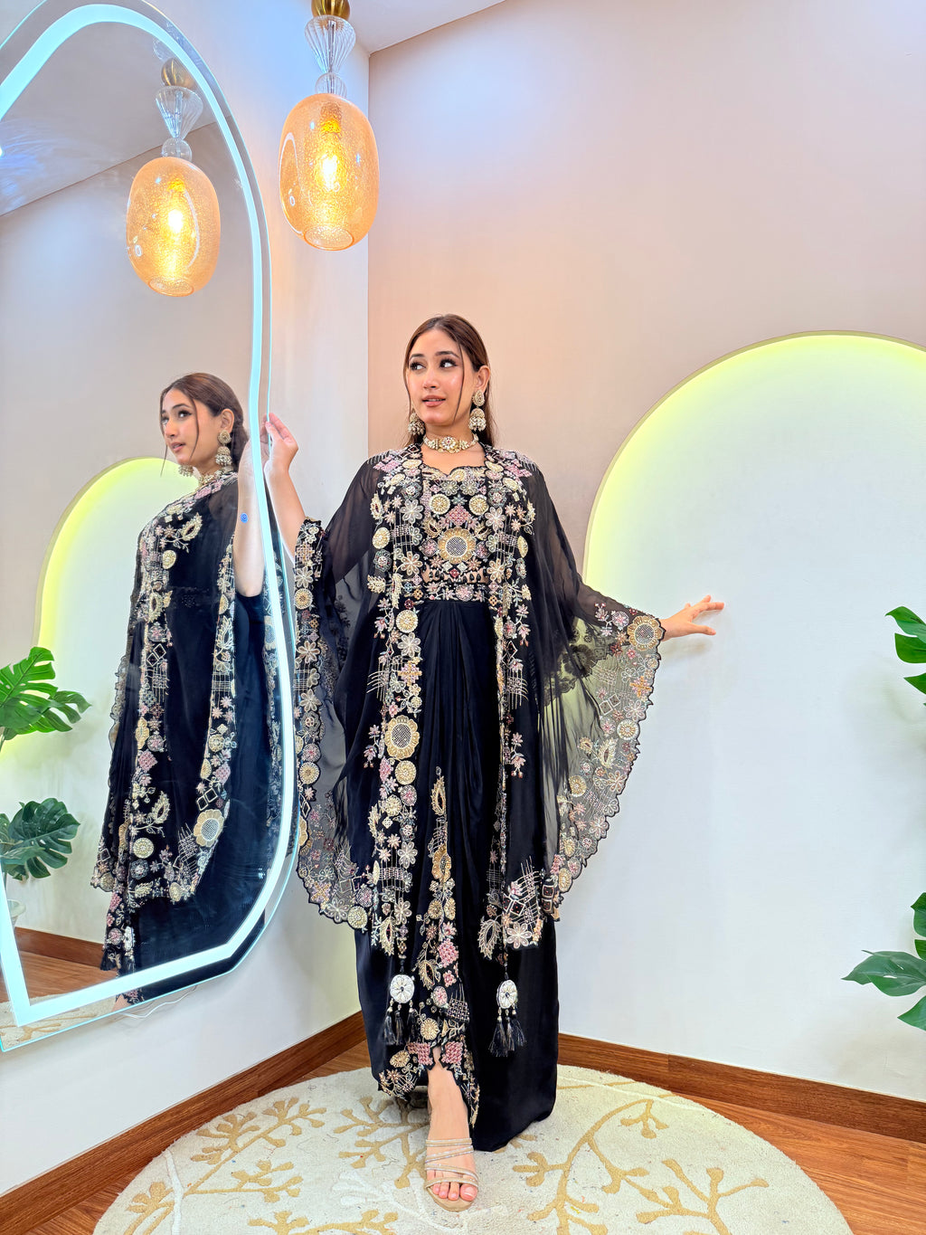 "SOFIYA" Crepe Dhoti Style