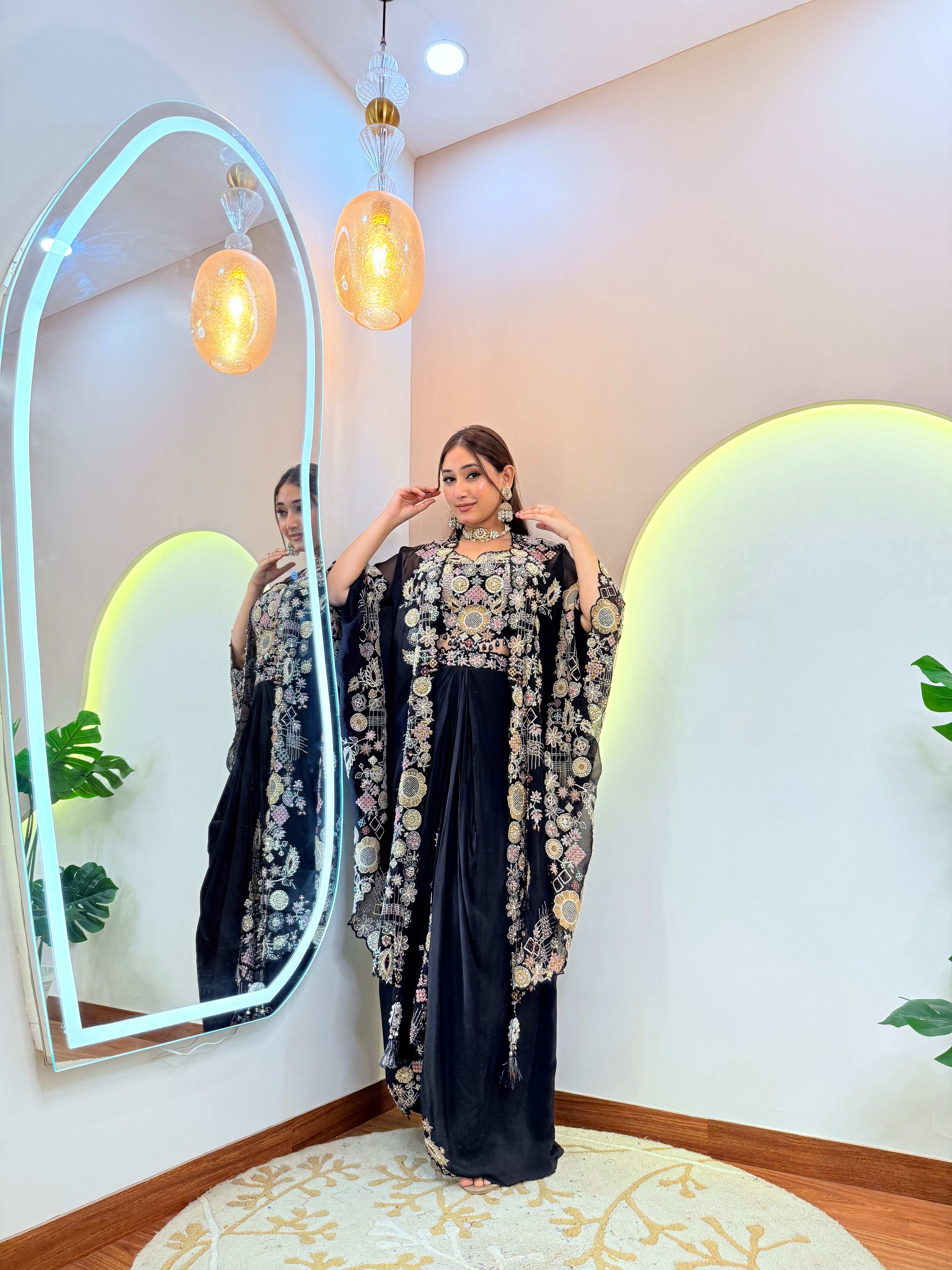 "SOFIYA" Crepe Dhoti Style