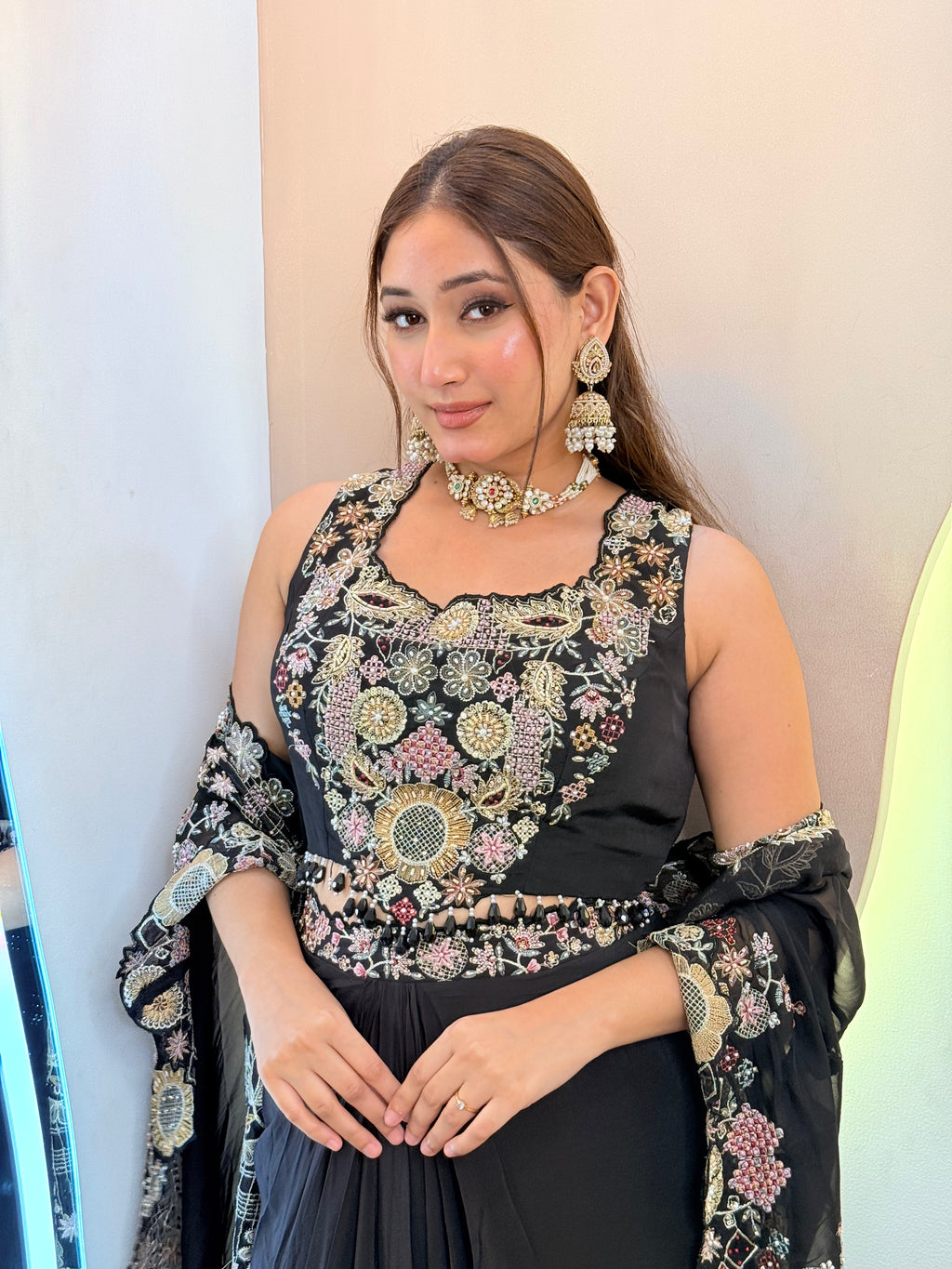 "SOFIYA" Crepe Dhoti Style