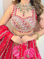 FLOWER PRINT OUTFIT LEHNGA CHOLI