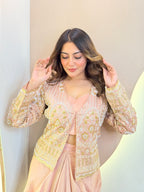 "JACKET WITH  DHOTI STYLE OUTFIT" CORD SET