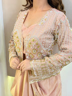 "JACKET WITH  DHOTI STYLE OUTFIT" CORD SET