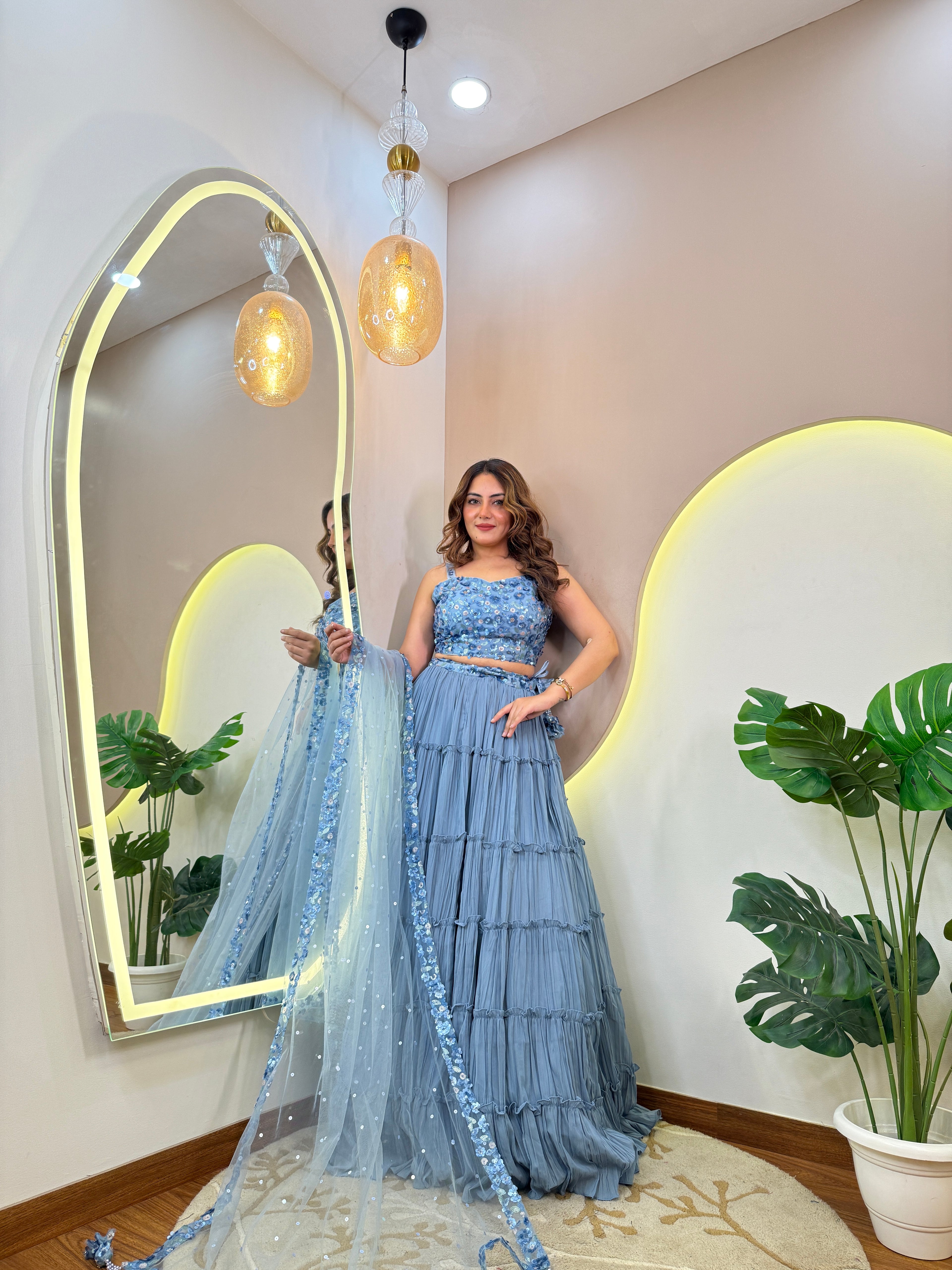 S873   CROP TOP SKIRT