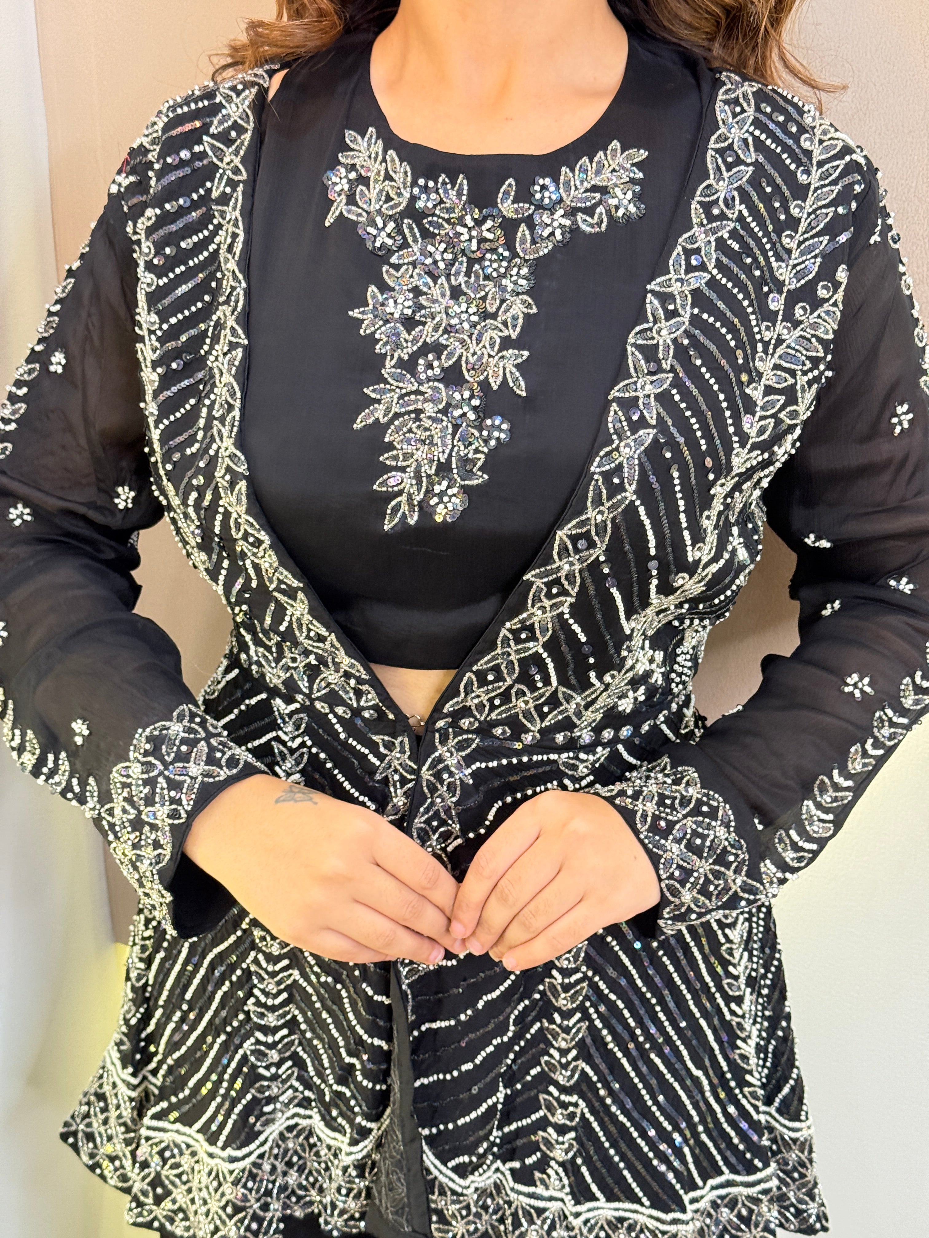 "AATIFA"  CORD SET JECKET STYLE