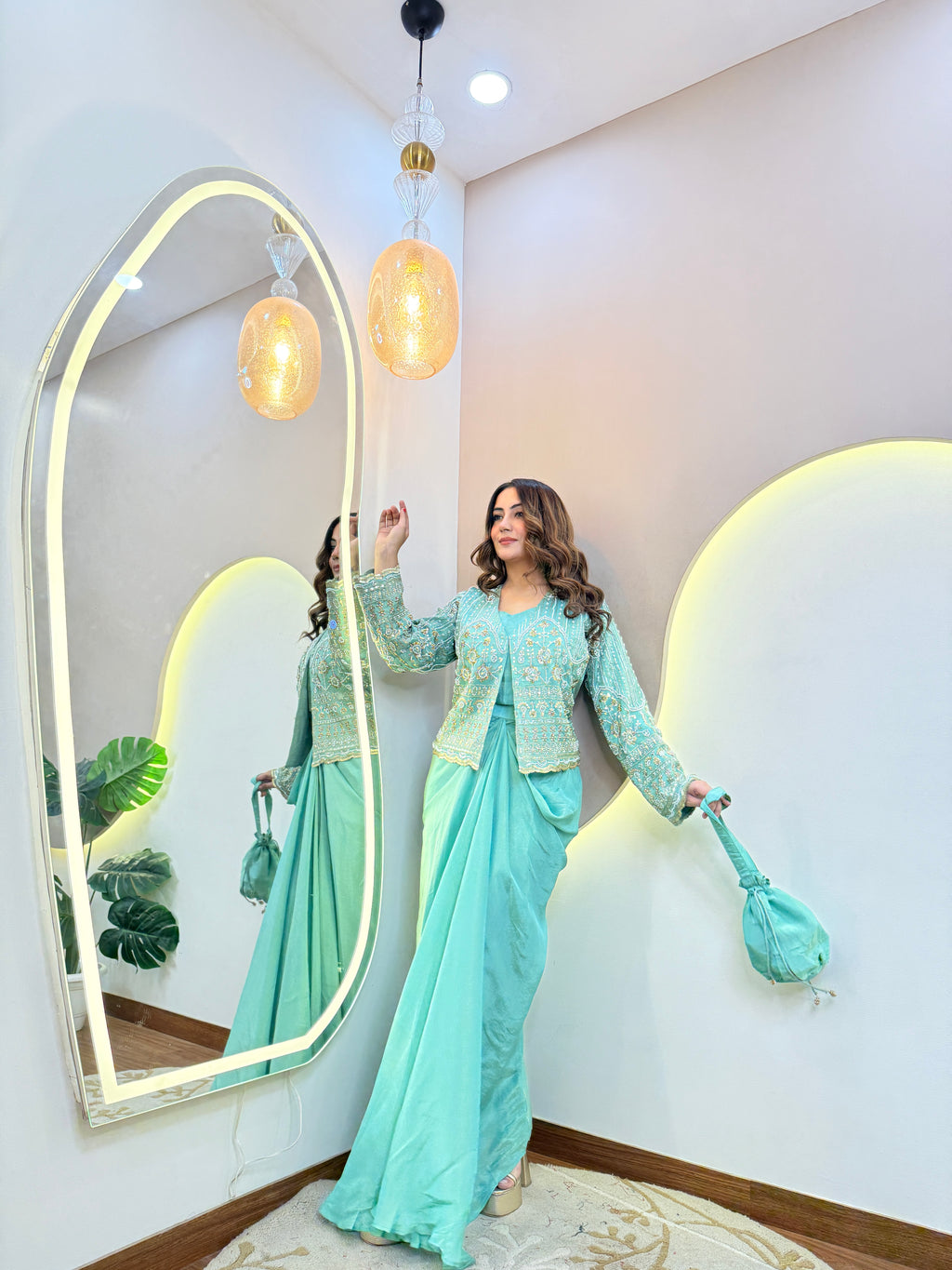 JACKET WITH  DHOTI STYLE OUTFIT CORD SET