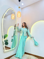 JACKET WITH  DHOTI STYLE OUTFIT CORD SET