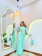 JACKET WITH  DHOTI STYLE OUTFIT CORD SET