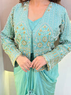 JACKET WITH  DHOTI STYLE OUTFIT CORD SET