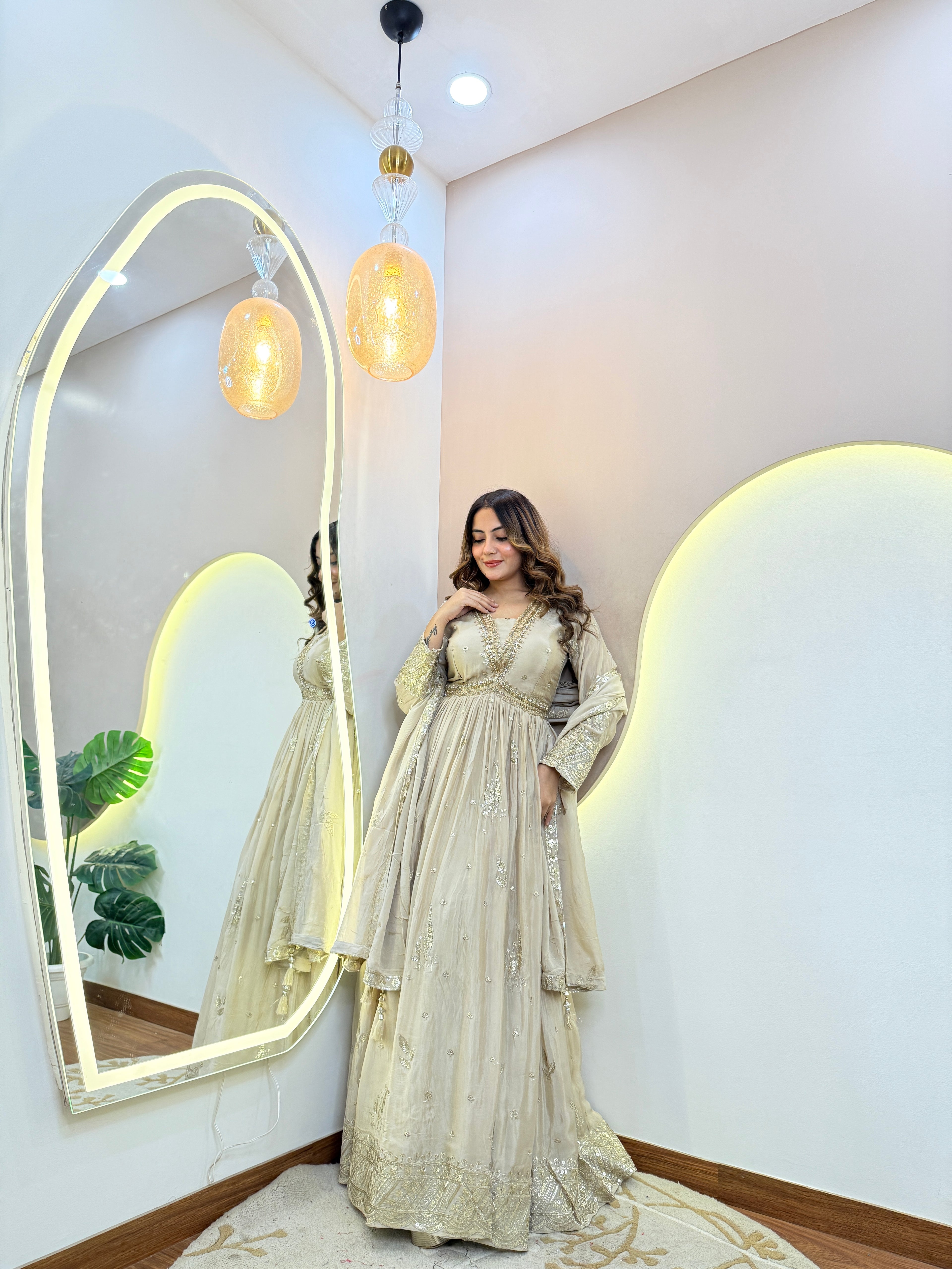 CHINNONE ANARKALI GOWN