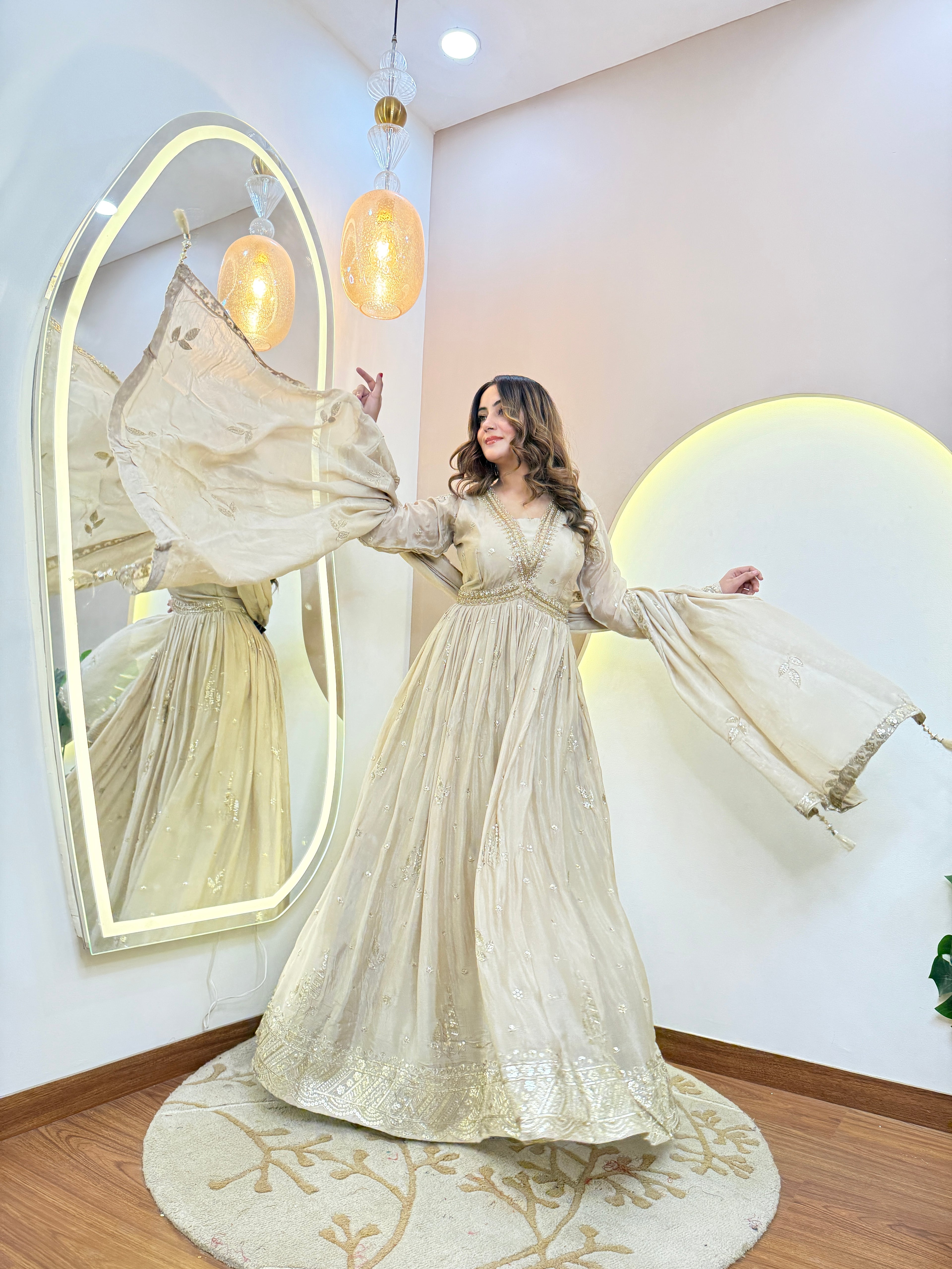 CHINNONE ANARKALI GOWN