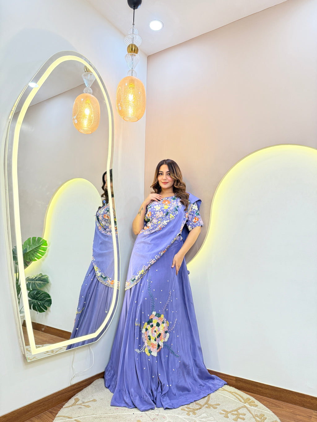 LEVENDER DRAPE SAREE