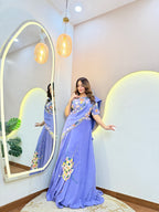 LEVENDER DRAPE SAREE