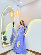 LEVENDER DRAPE SAREE