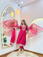 MAGENTA OUTFIT  PANT SUIT