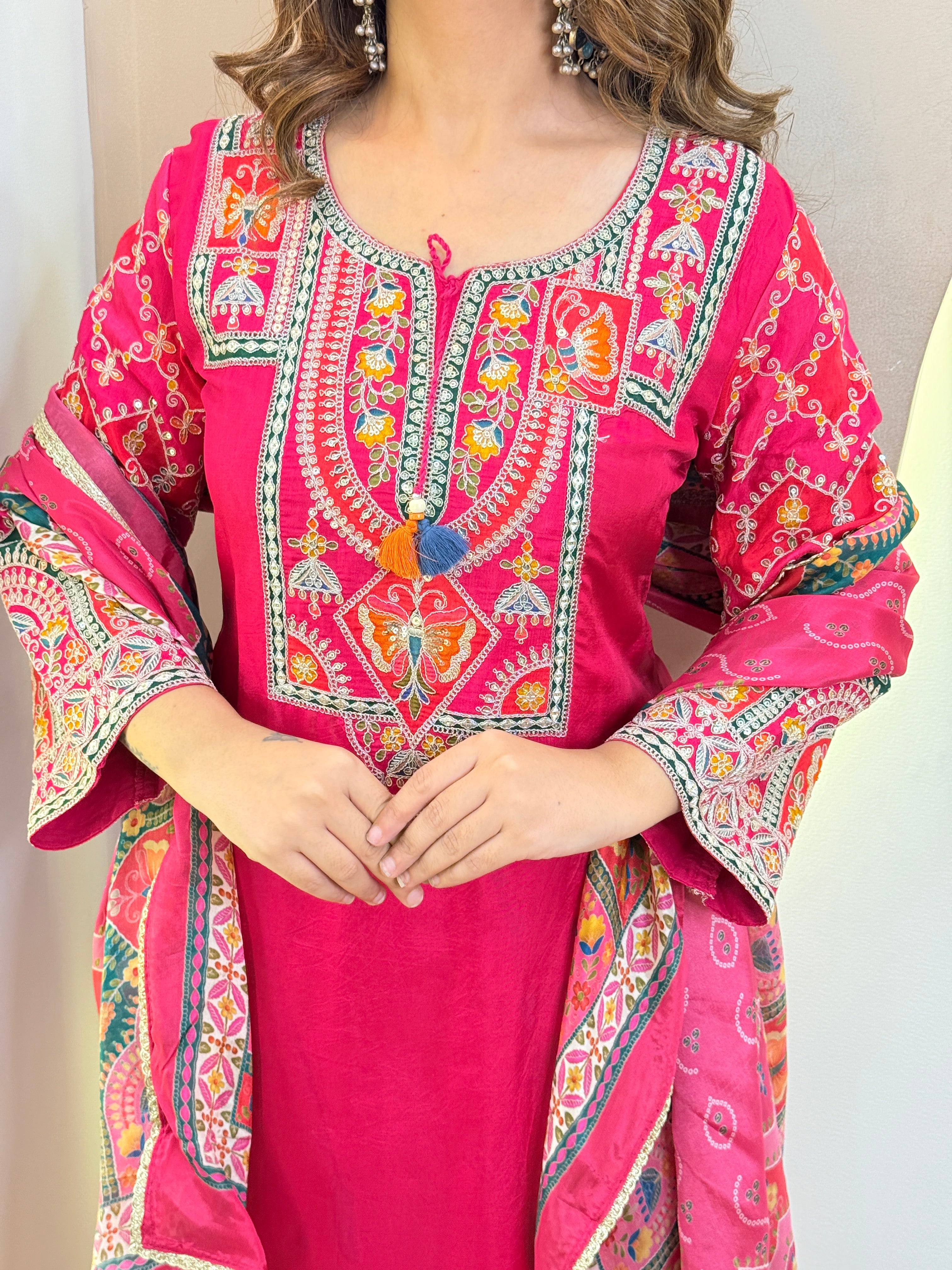 MAGENTA OUTFIT  PANT SUIT