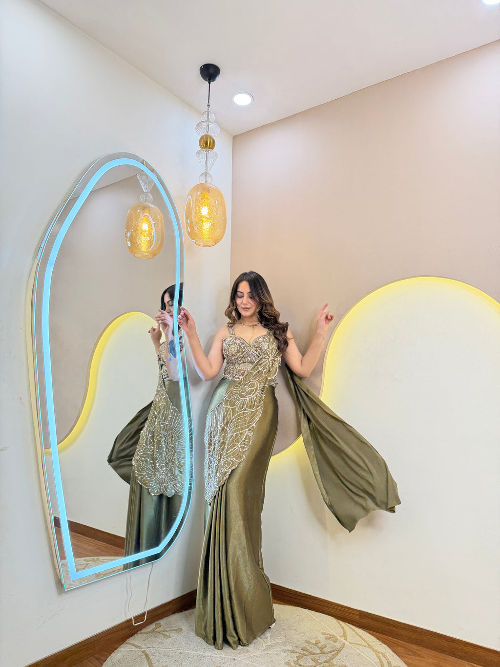 PARTY WEAR DRAPE SAREE